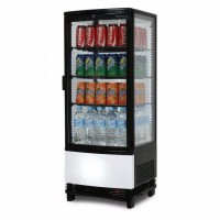 CT0100G4BC-NR | 98L Countertop Fridge LED Single Door - Curved Glass