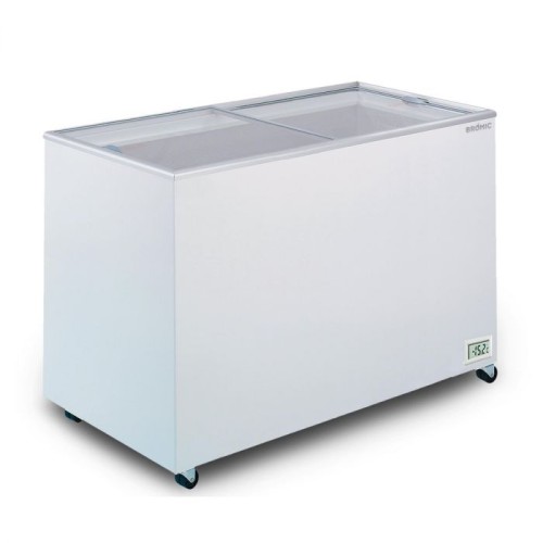 Display Chest Freezer – 401L – Flat Glass Top