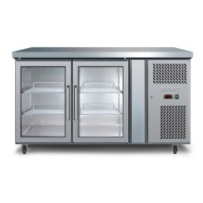 UBC1360GD-NR | 2 Glass Door Under Bench Display Fridge