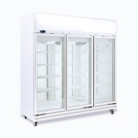 Upright Display Freezer – 1507L – 3 Doors – Flat Glass – Lightbox