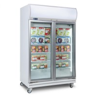 Upright Display Freezer – 976L – 2 Doors – Flat Glass – Lightbox